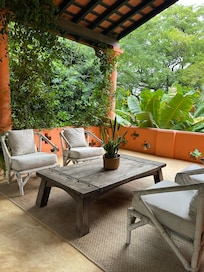 Terrace - this would be so perfect during a rain storm!