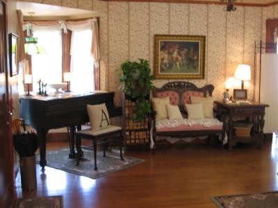 The lobby where you are checked in by Martha