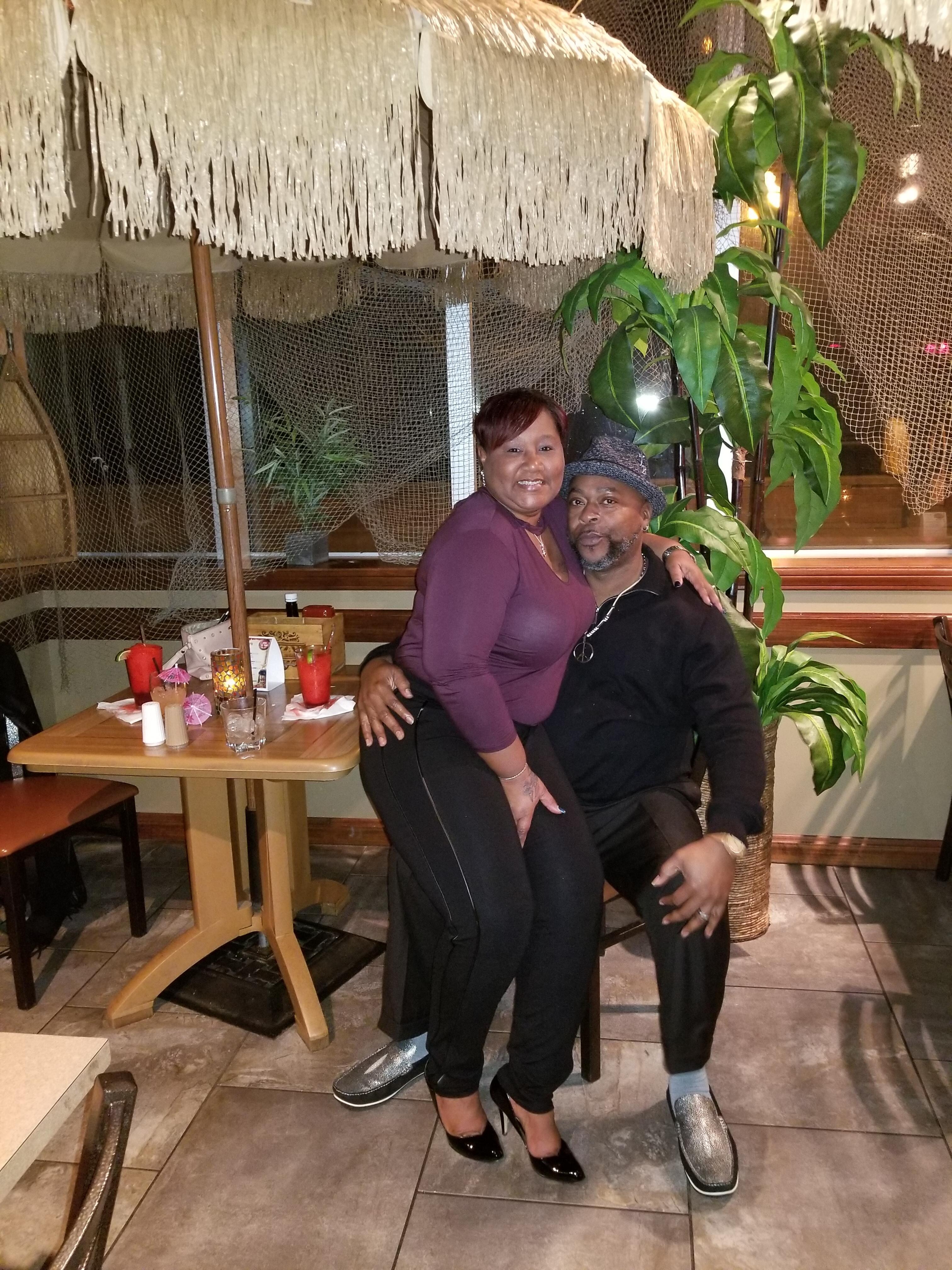 Enjoying dinner at the Cove