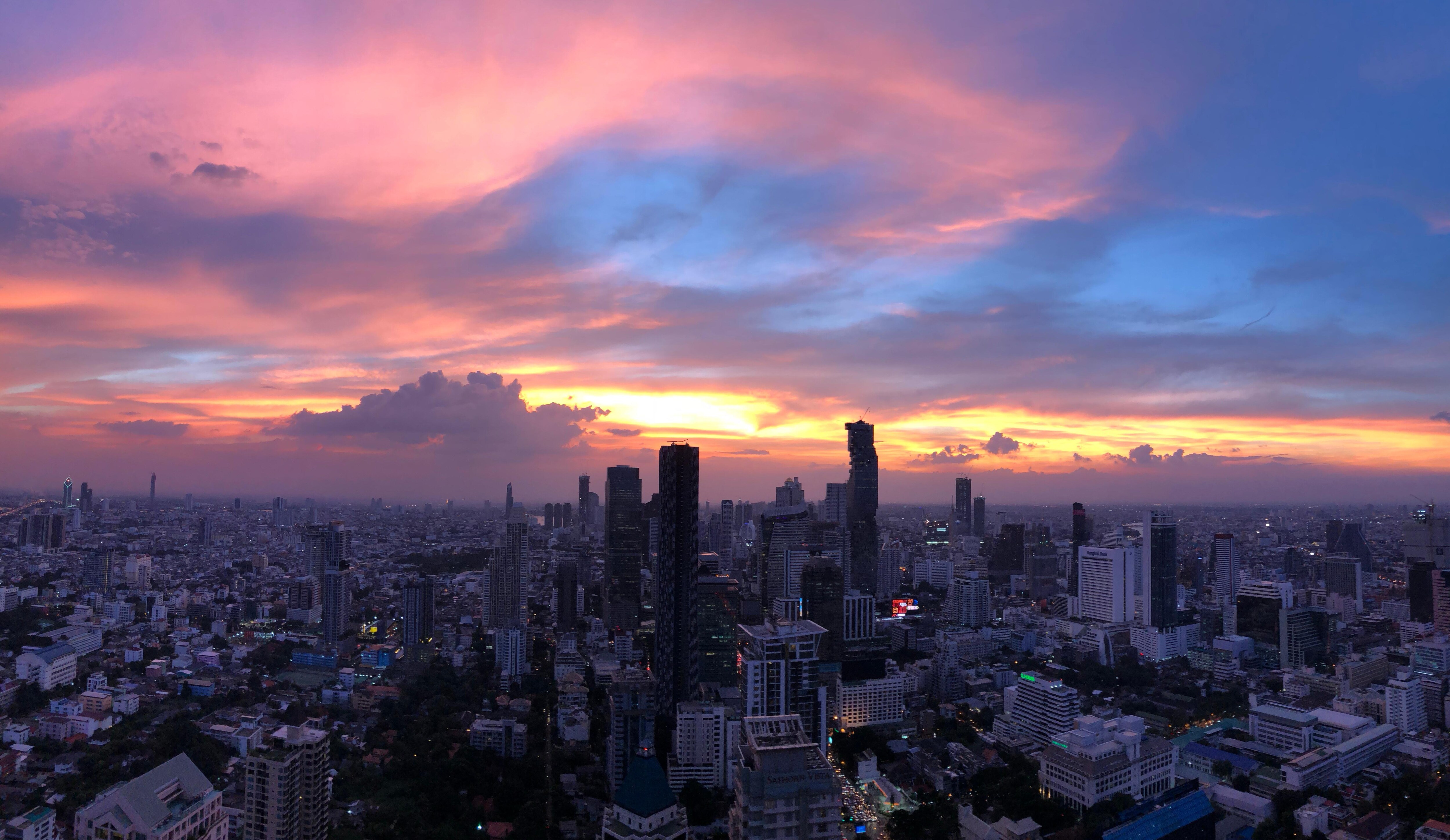 No filter pic of sunset from the roof