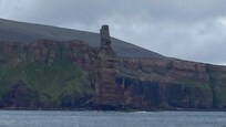 Old Man of Hoy from the ferry to the Orkneys.