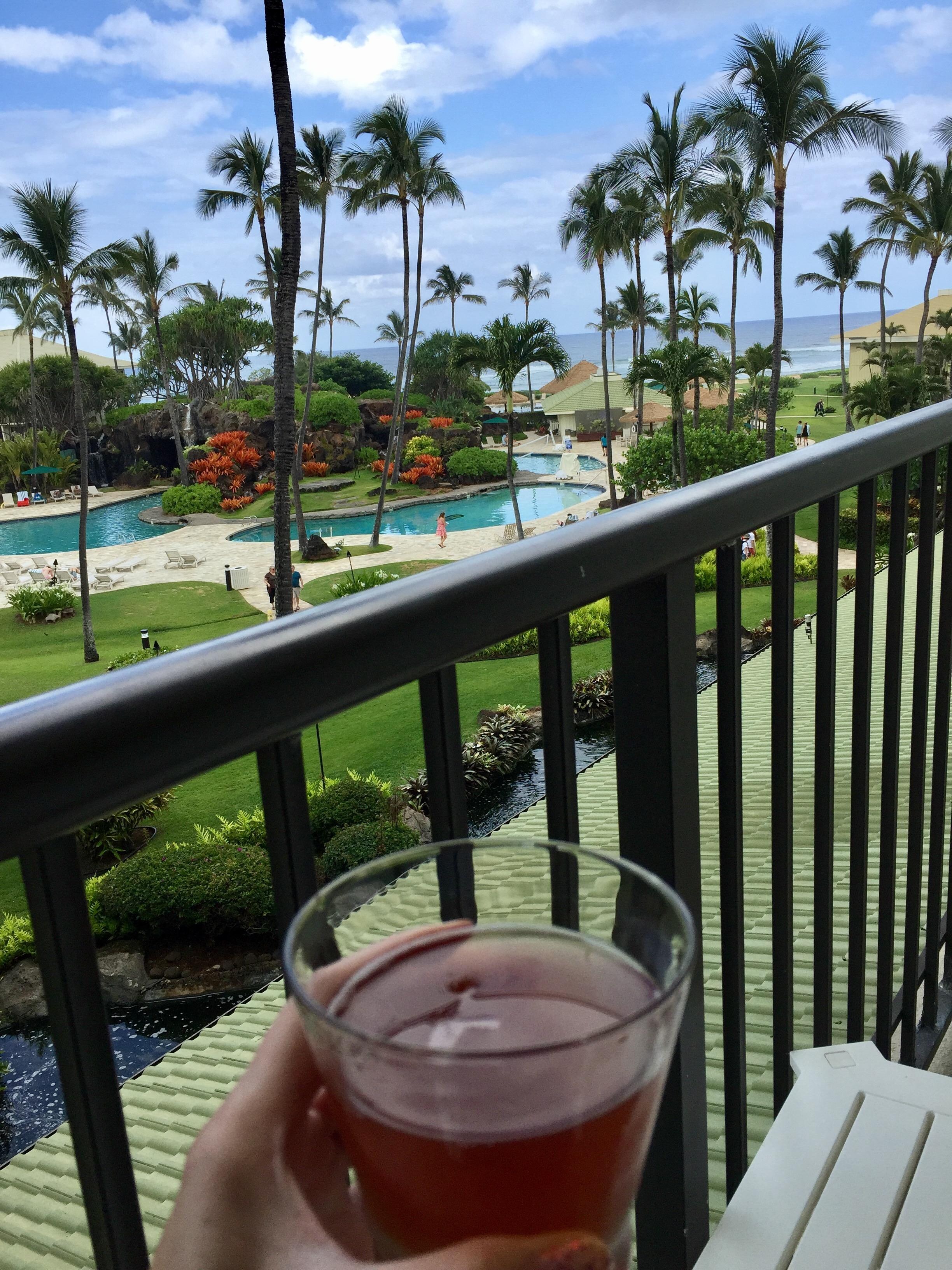 Cold beer and ocean view from your patio and a beach in your backyard! What more can you ask for!