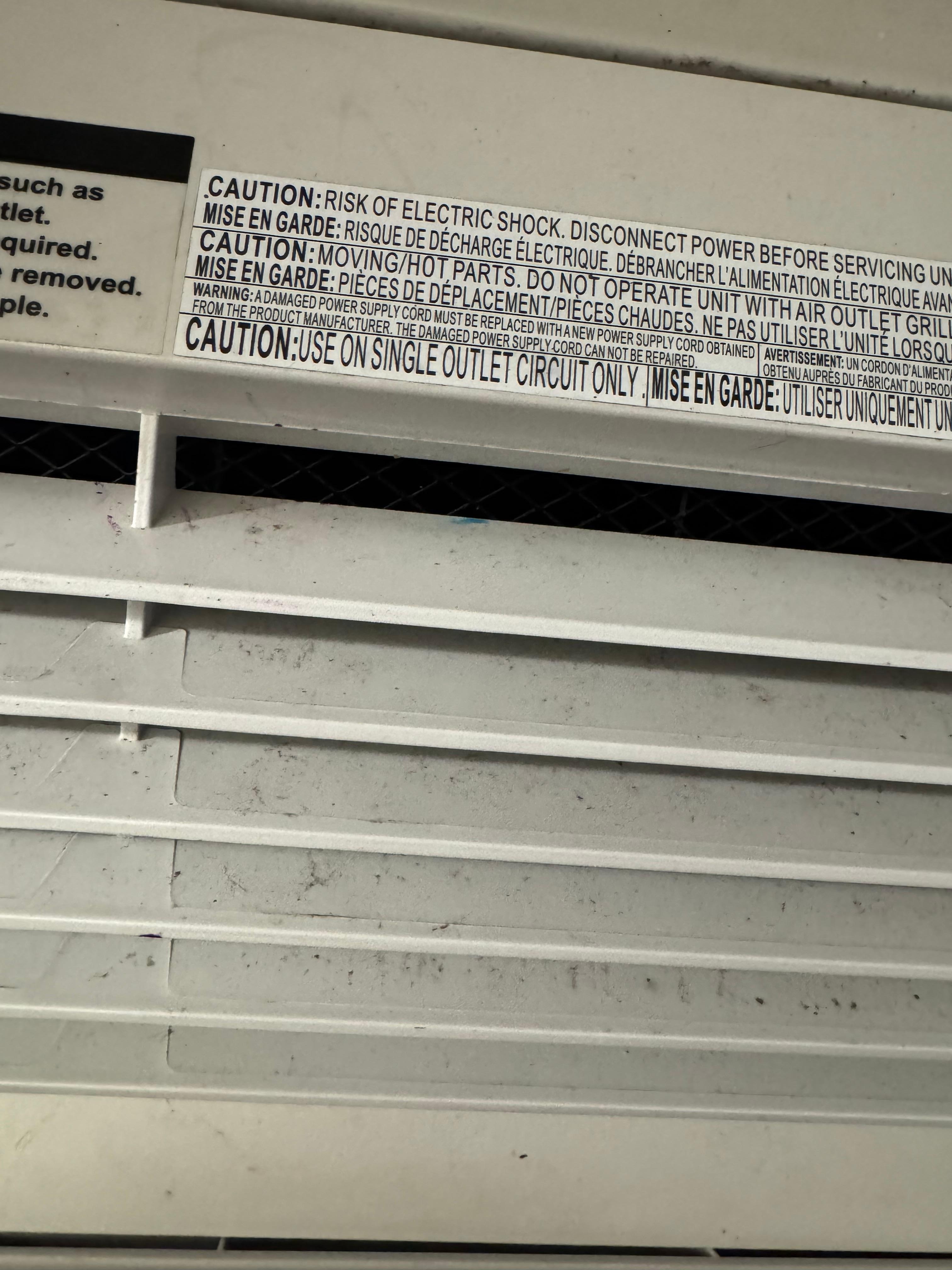 Dirty air conditioner