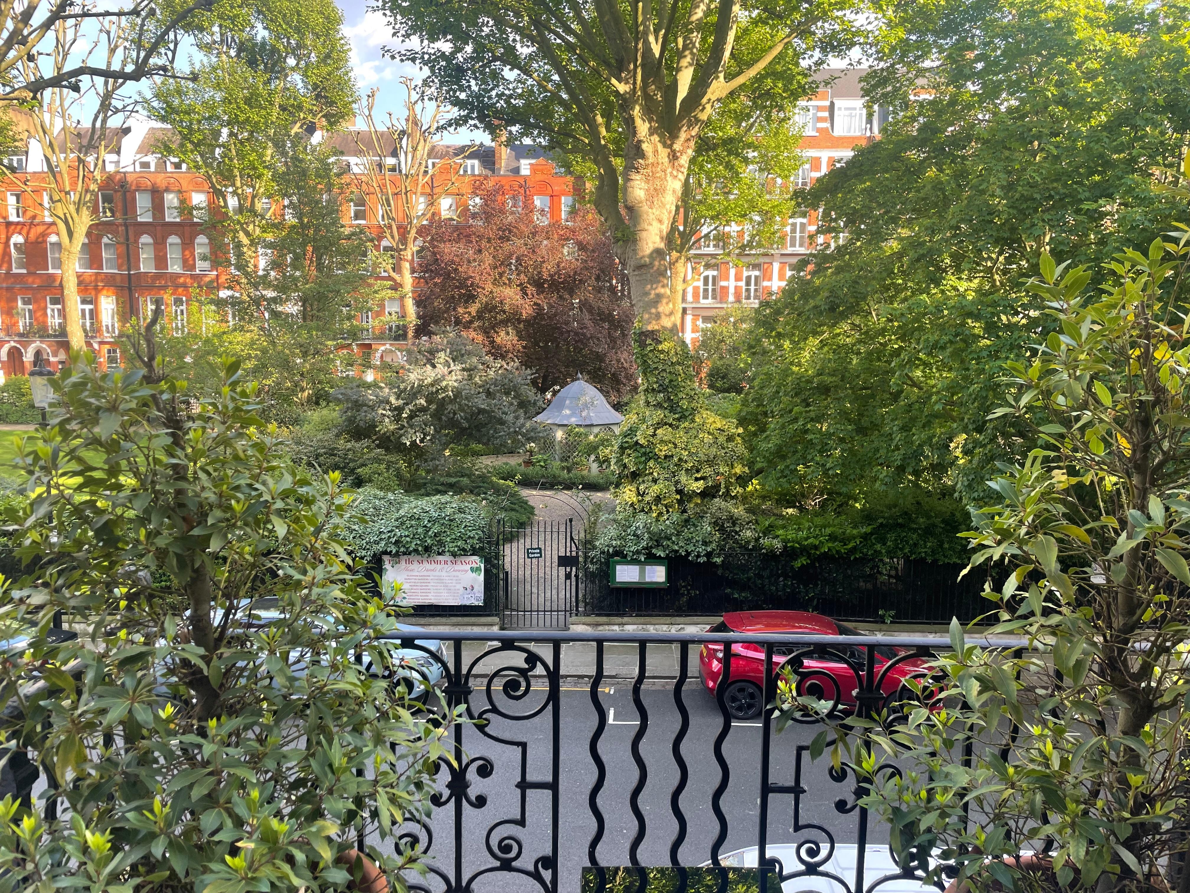 View from the tiny balcony. 