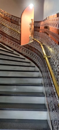 Stair well, there is a lift