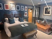 Bedroom with free standing bath