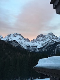 Early morning; view from our balcony