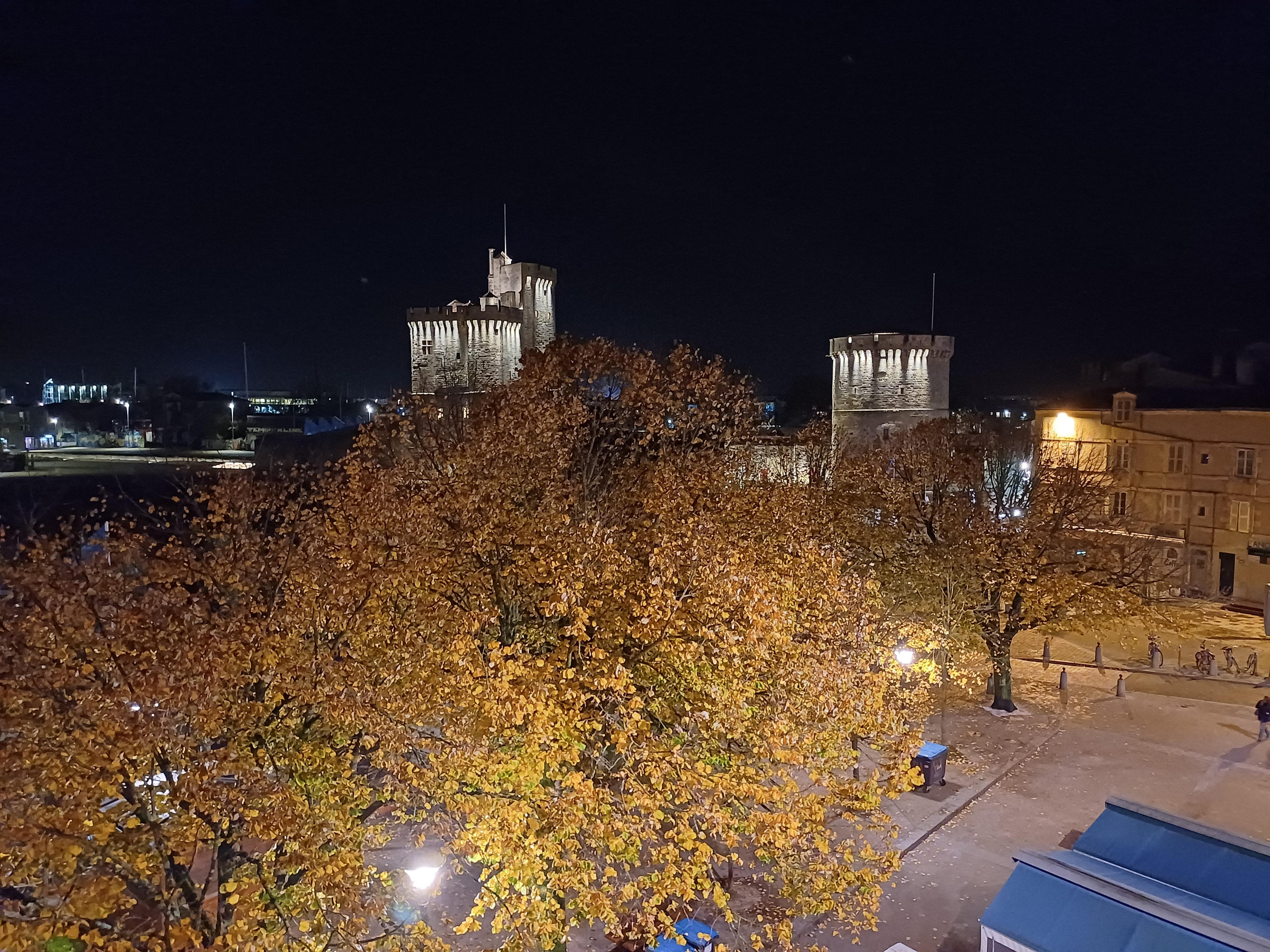 Vue depuis la chambre de nuit en novembre