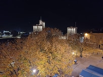 Vue depuis la chambre de nuit en novembre
