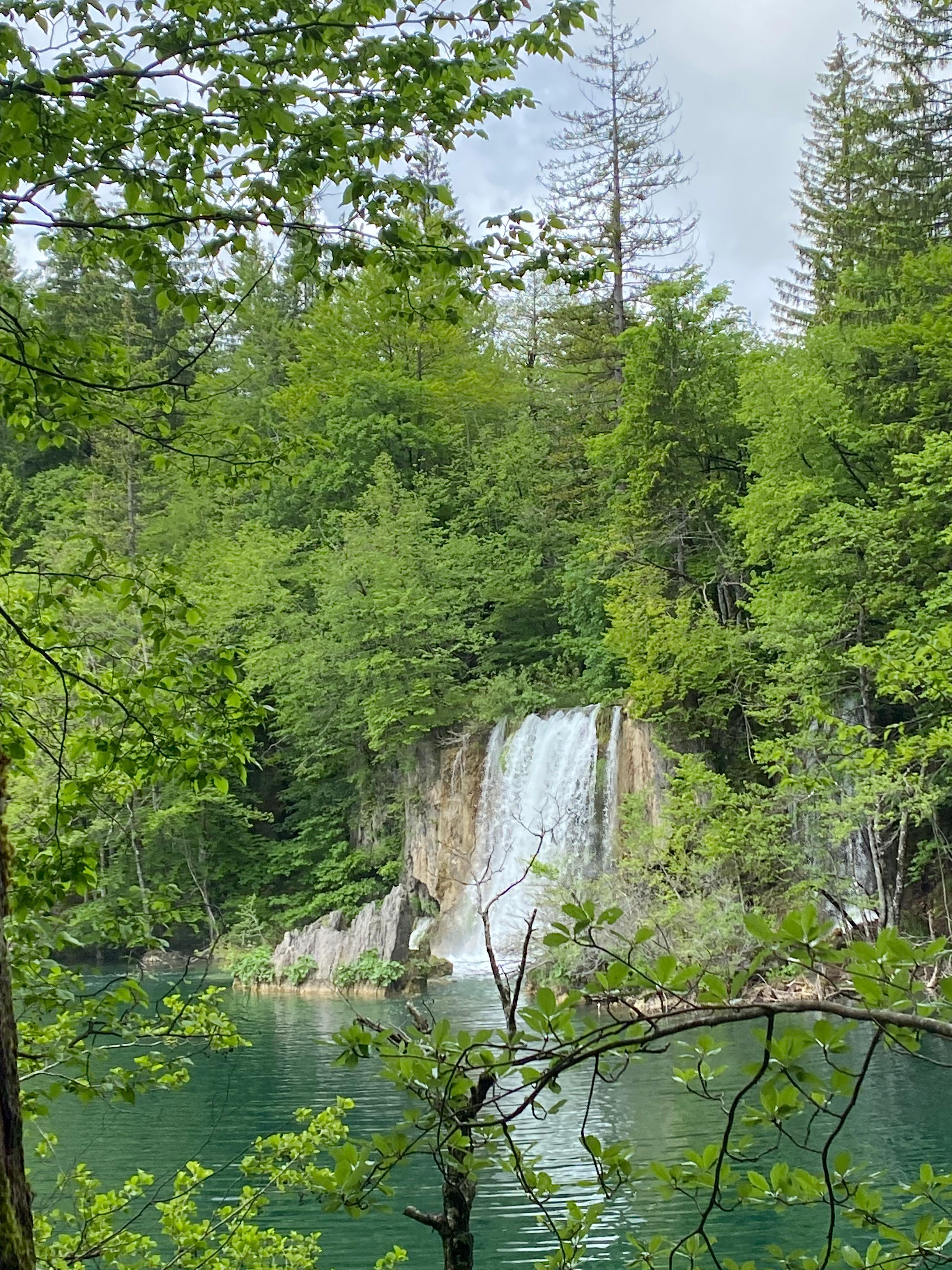 One of the smaller waterfalls at Plitvice