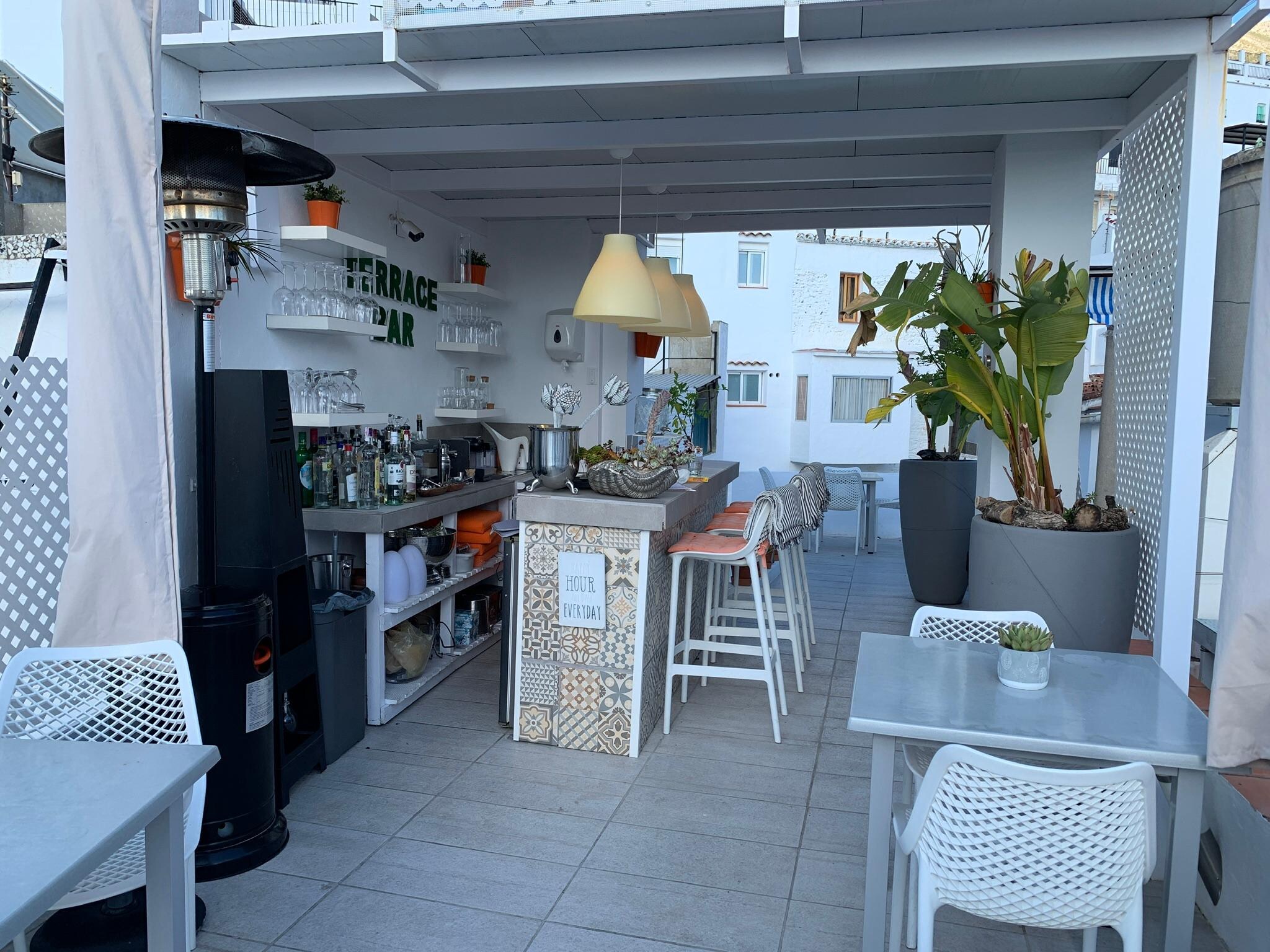 Outdoor terrace at Almijara Residence 