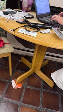 Mesa precisou de calço