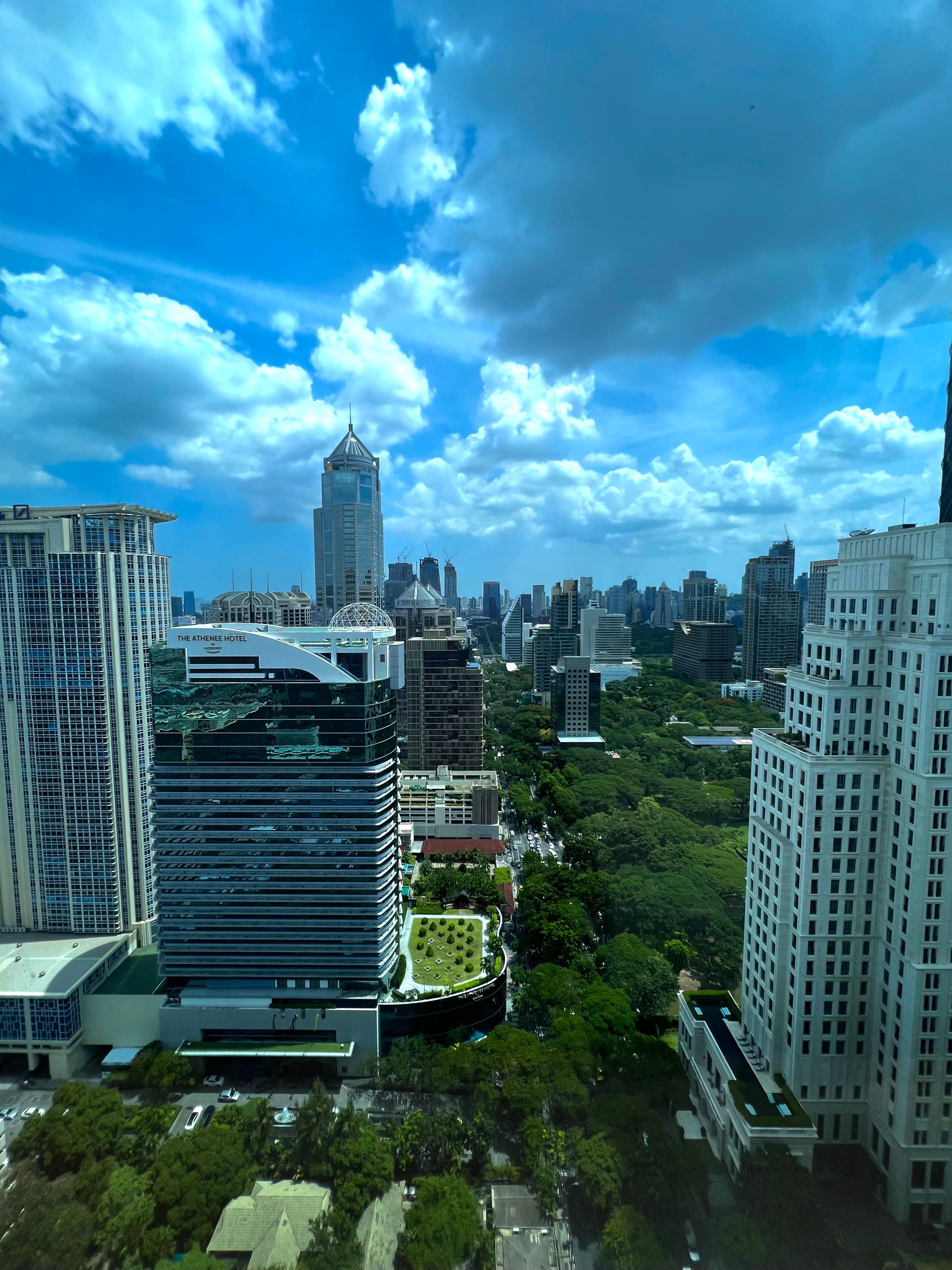 Daytime view of Bangkok from the room