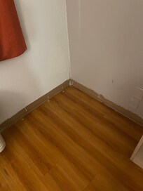 Dirty paint splattered floor