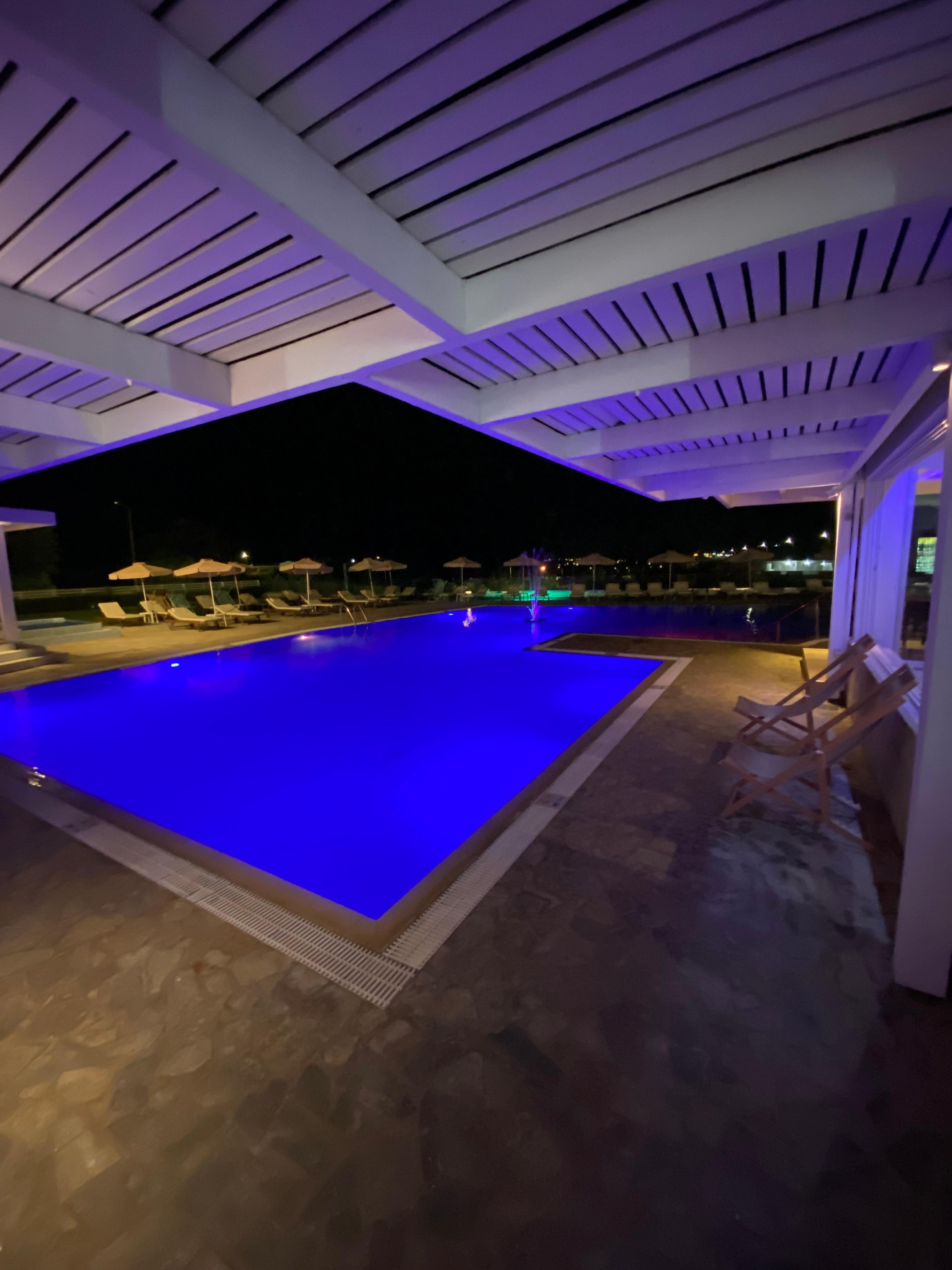 Pool at night