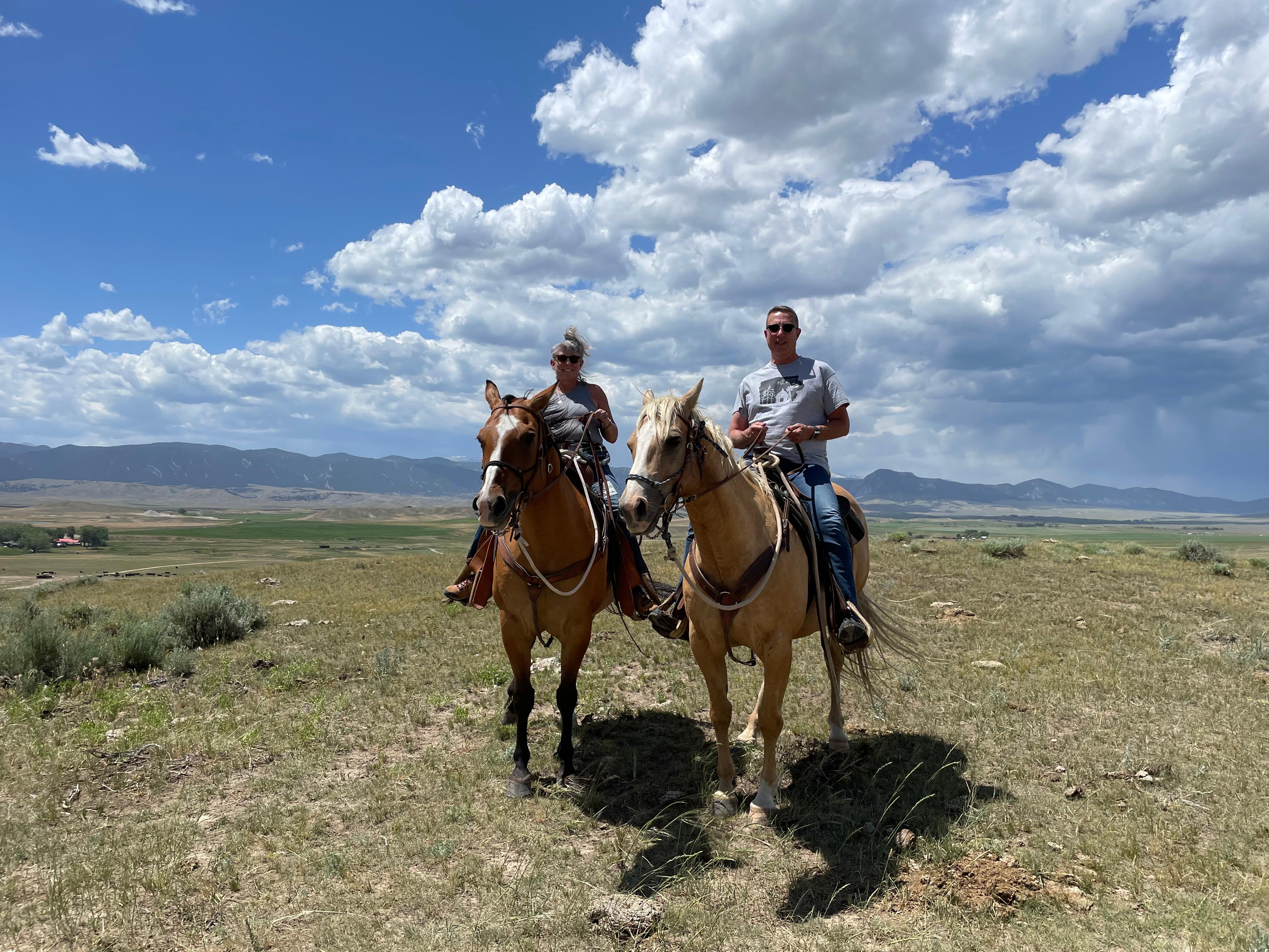 In a trail ride