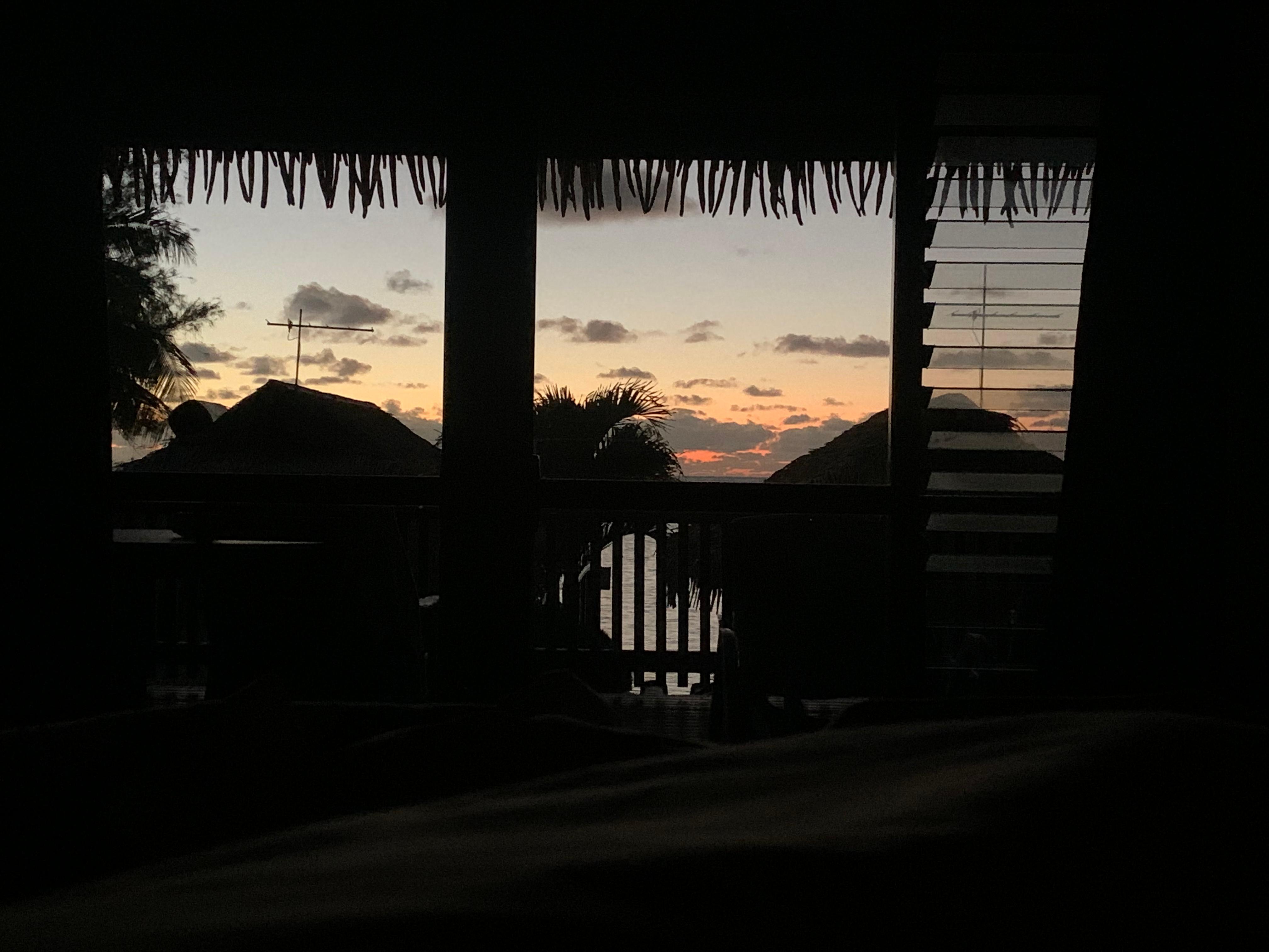 Sunrise from the bed