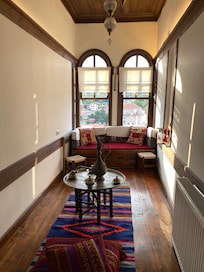 Window overlooking the town