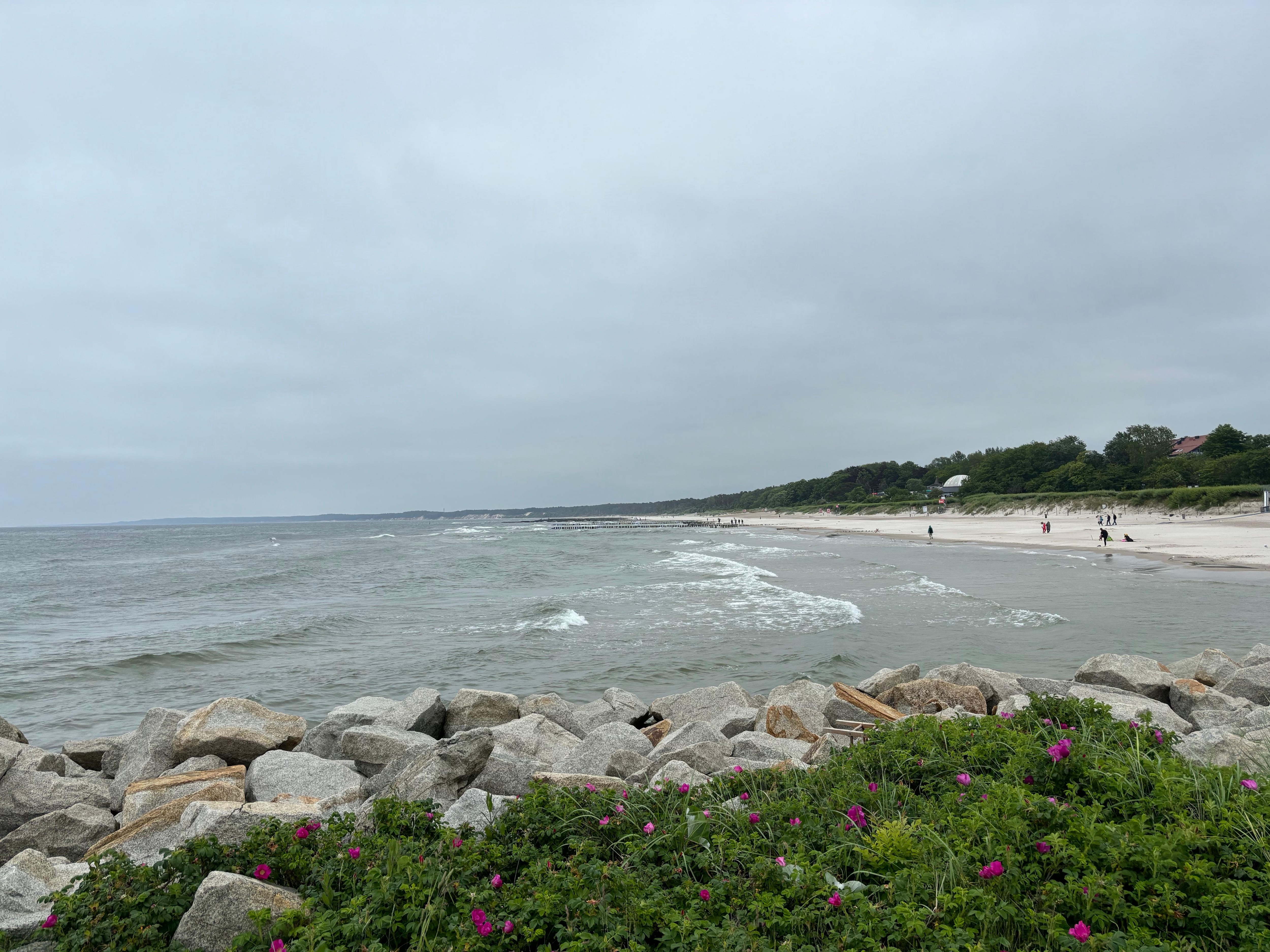 Blick auf die Küste von Ustka 