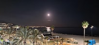 night view from the balcony