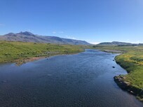 View from walking bridge at hotel
