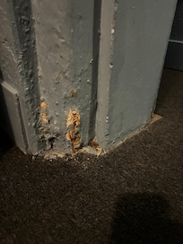Every inch of the room was run down and the smell of mold was in the whole building.