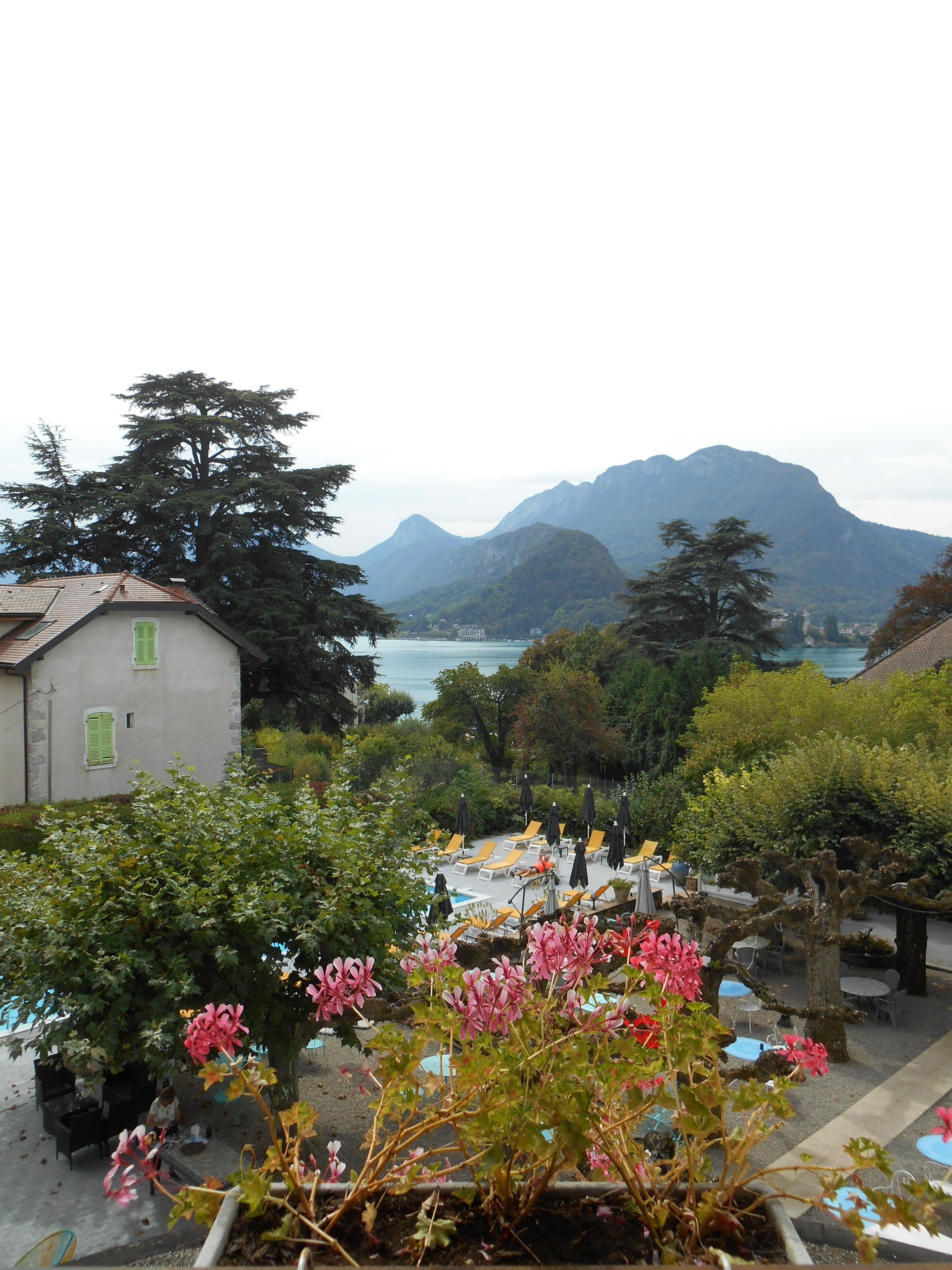 Vue depuis l'escalier de l'hôtel