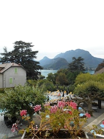 Vue depuis l'escalier de l'hôtel
