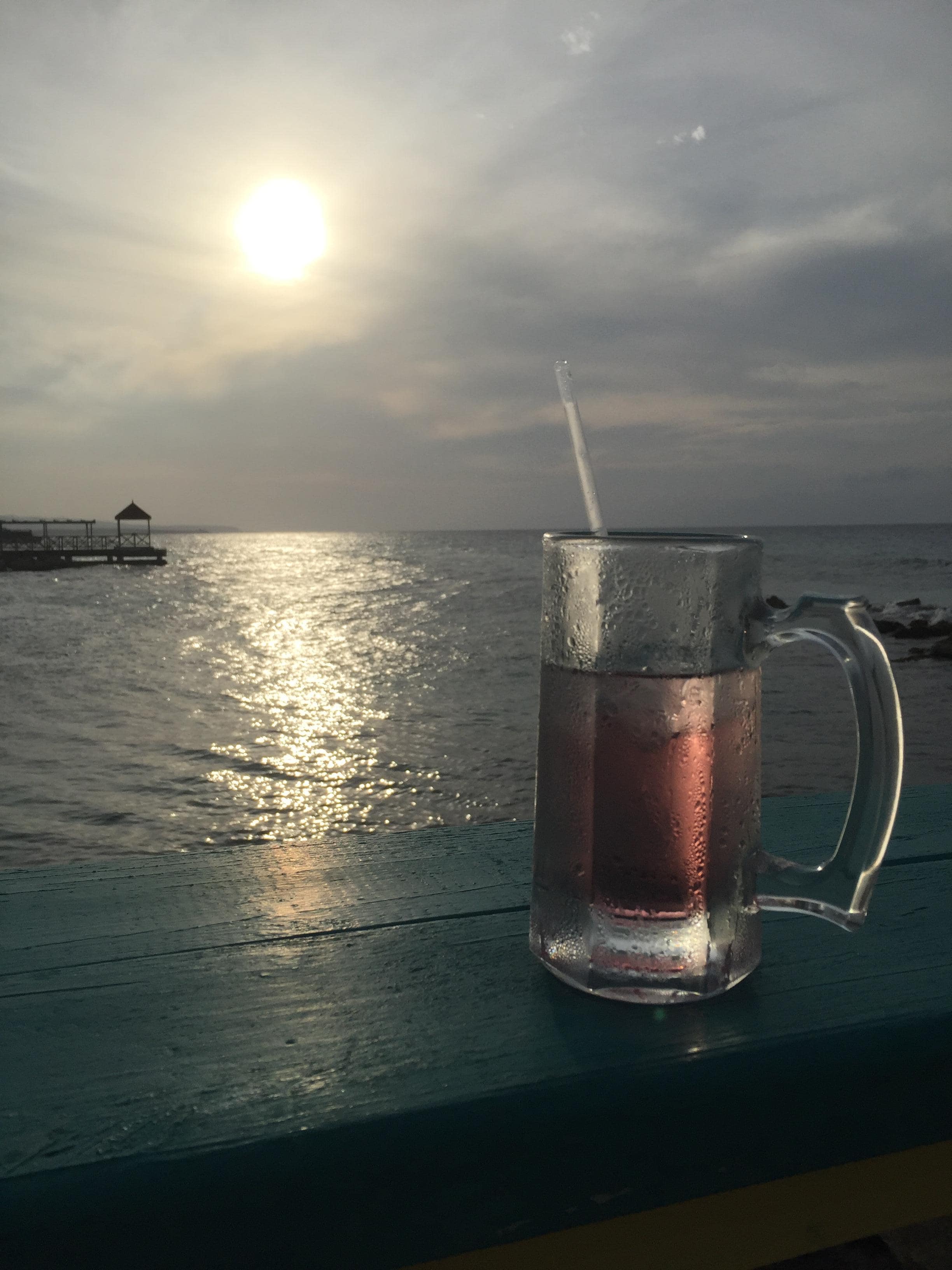 Ahhh sunset and cocktails