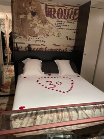 Our room we celebrated our wedding anniversary in Paris