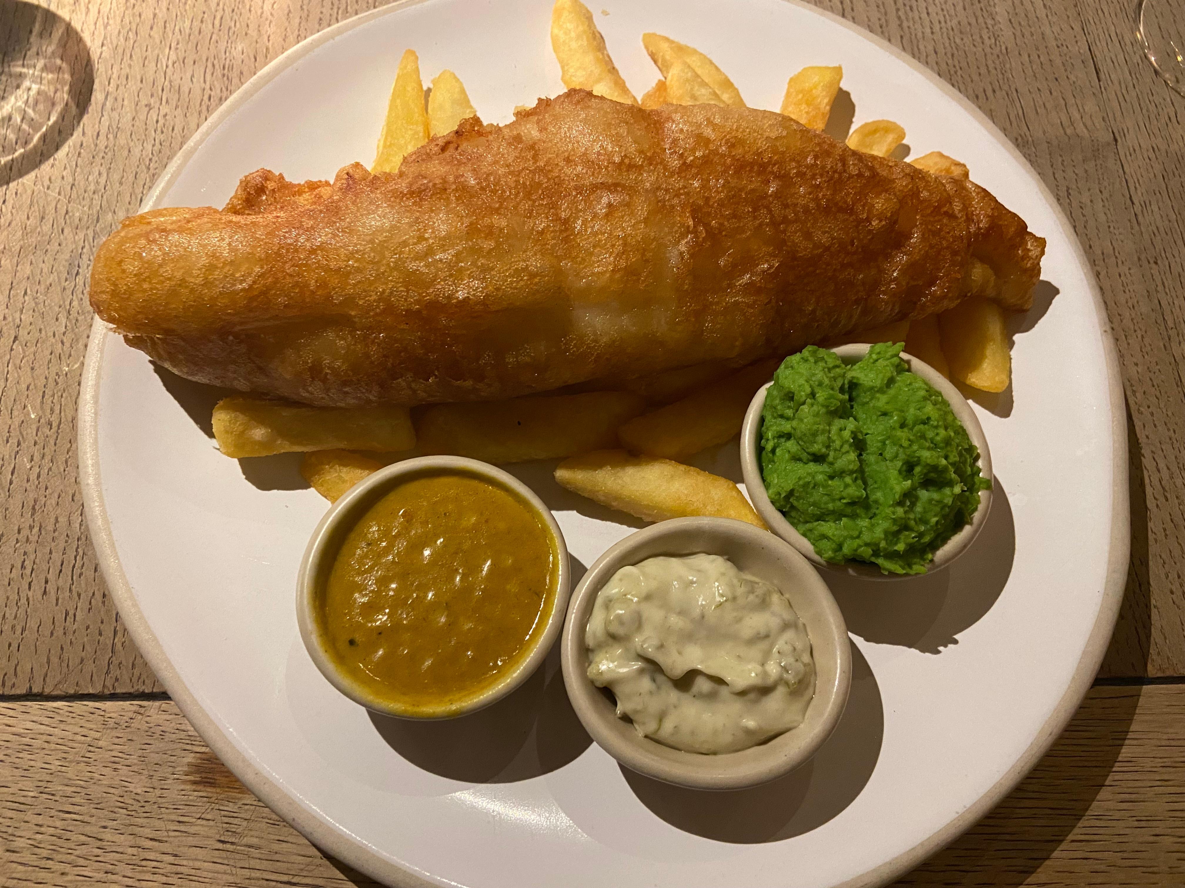 Amazing fish and chips! 