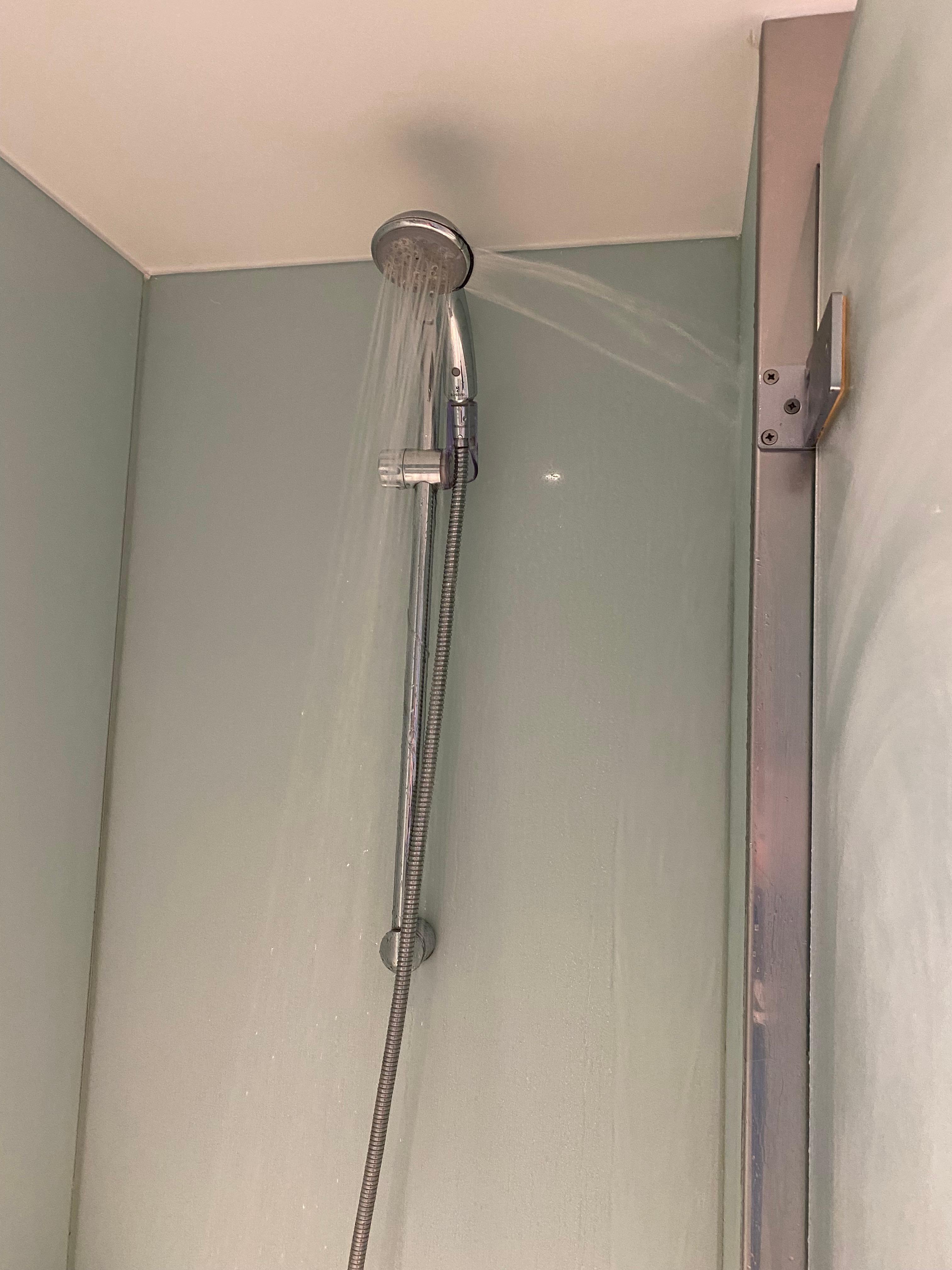 A shower past the end of its life