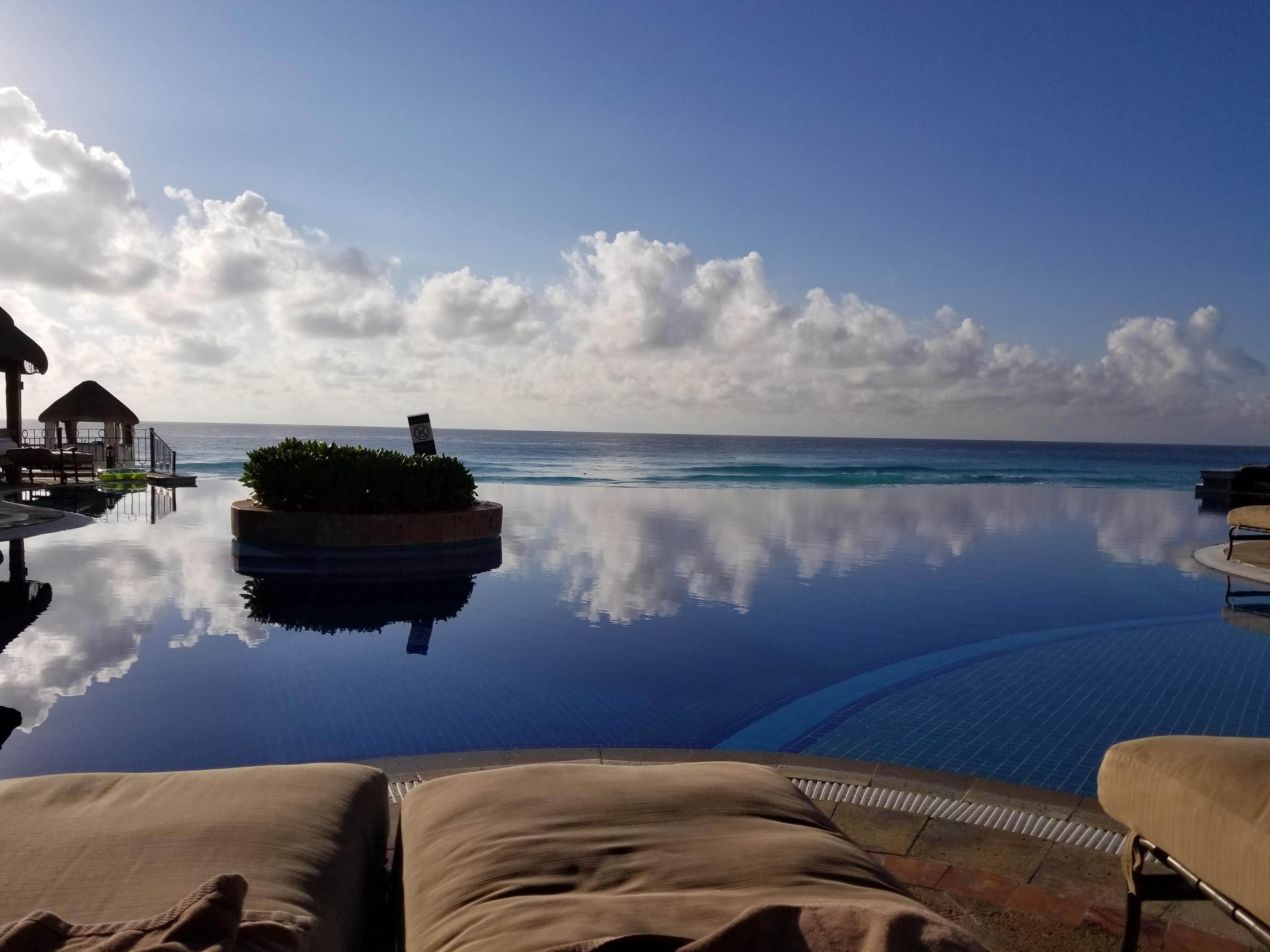 View from my chair at the pool