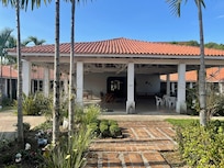 Visão geral do pátio