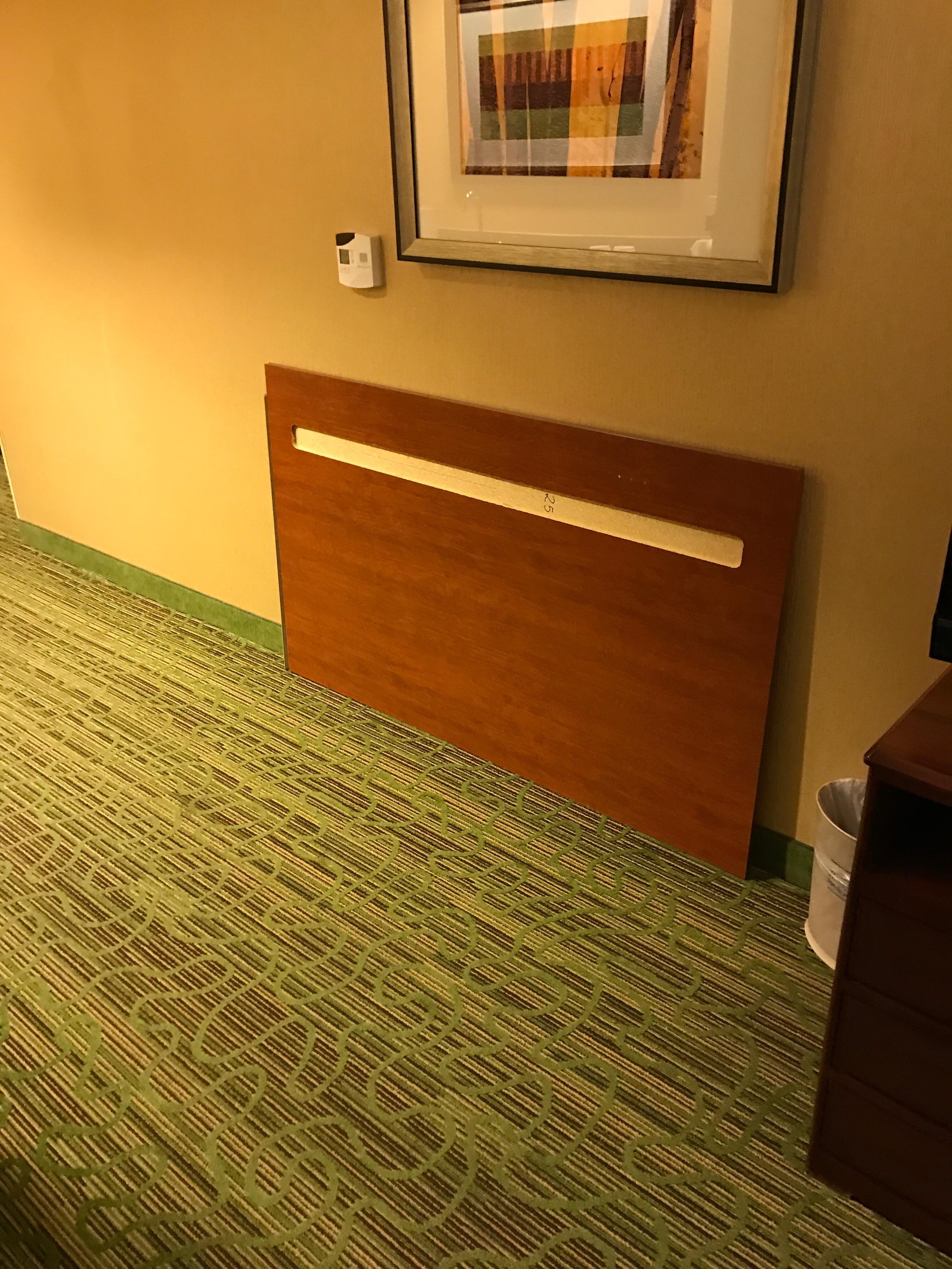 Left in our room because we didn't want to cause any issues.....