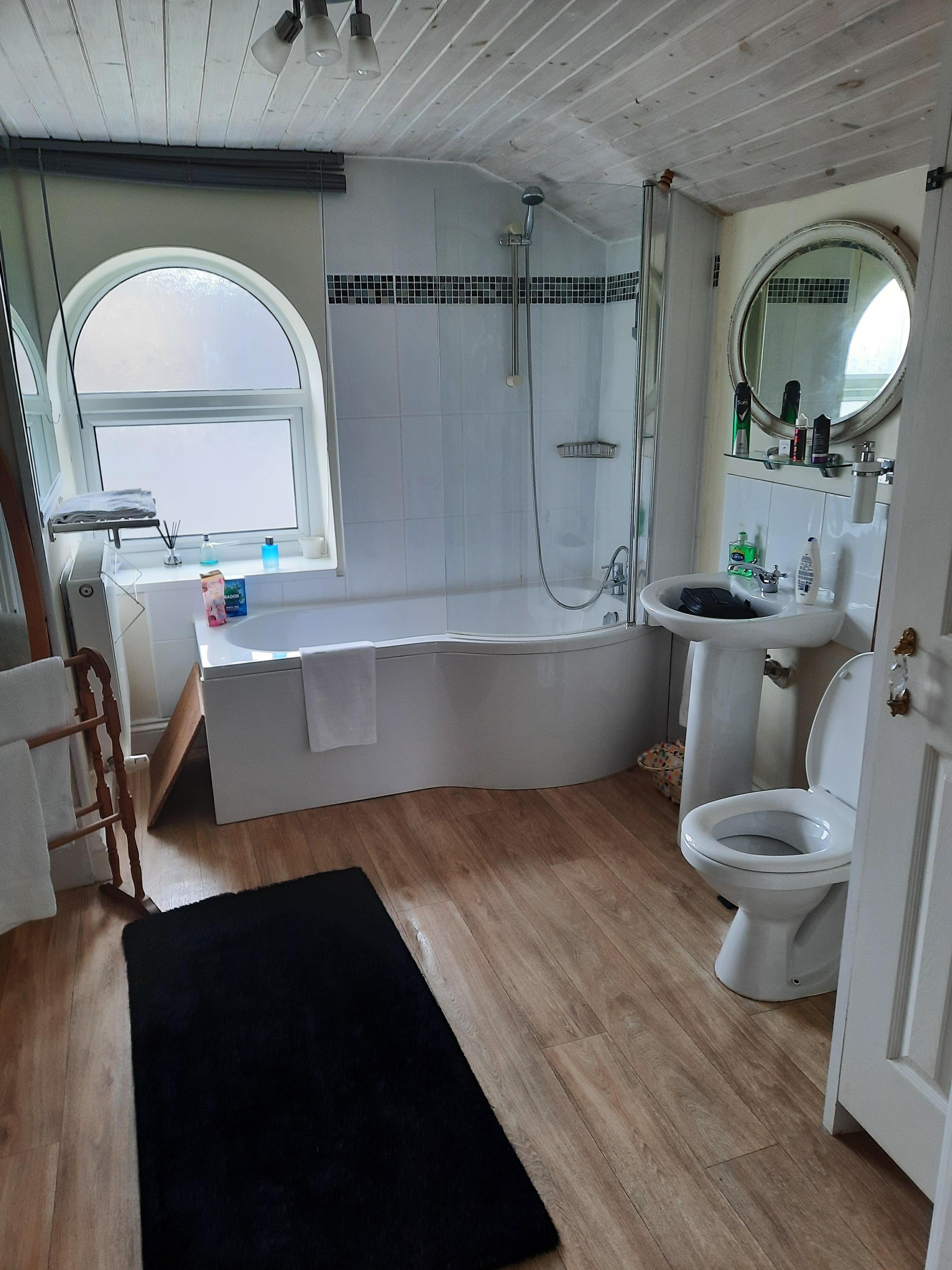 Bathroom in the Sea view suite 