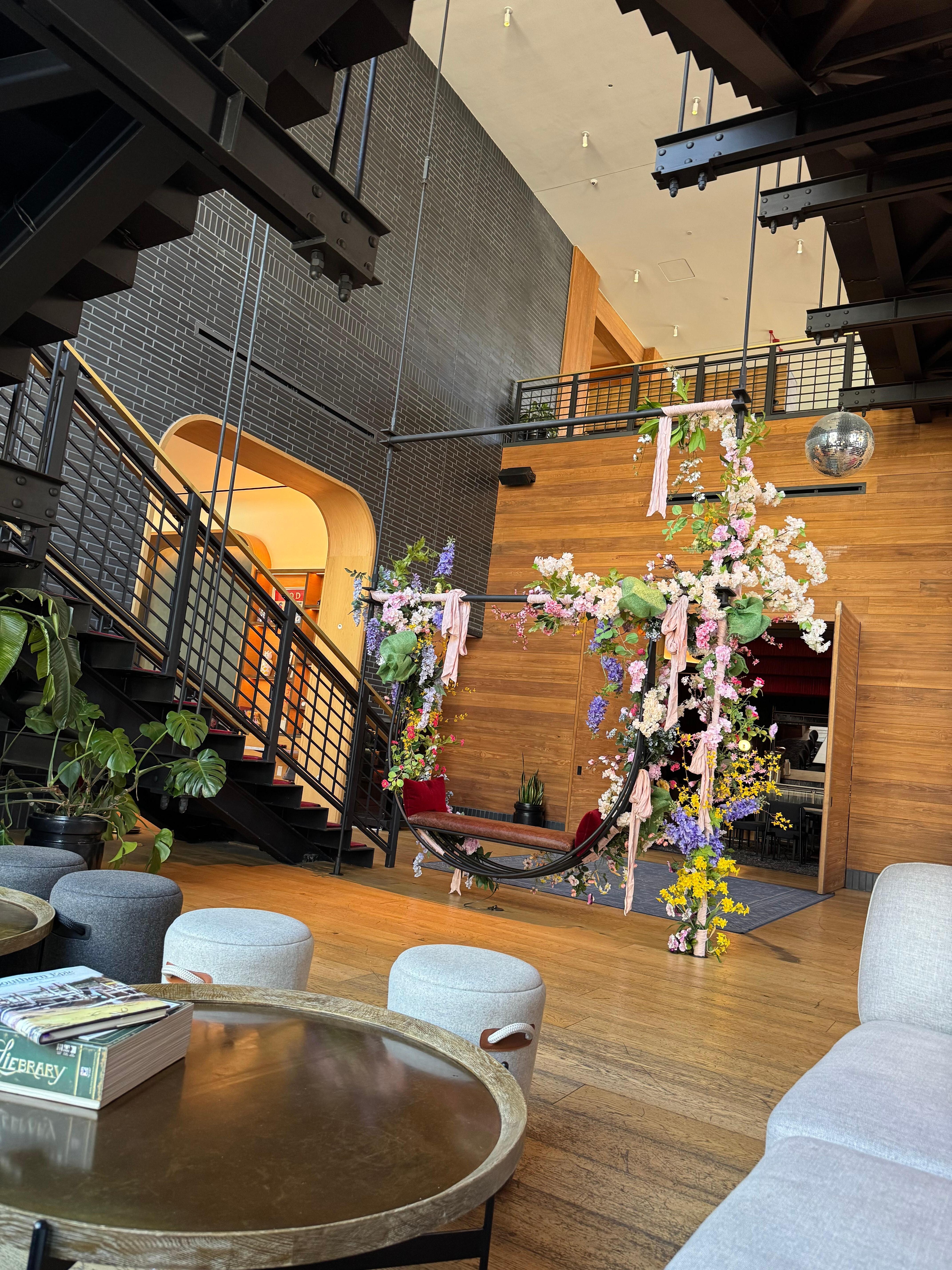 Lobby lounging space 