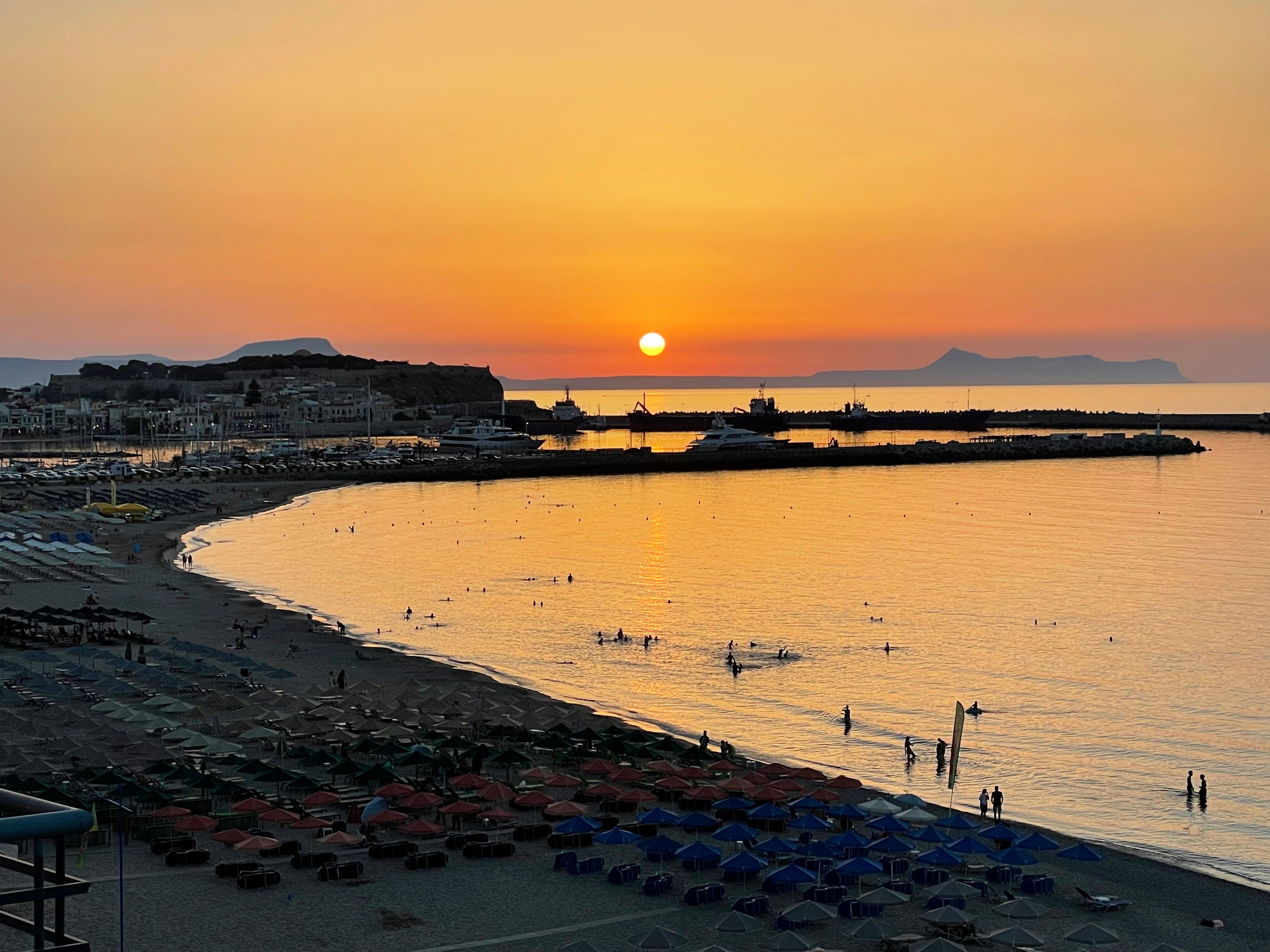 Sunset from the balcony 