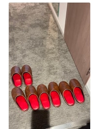 Welcome us with pairs of room slipper