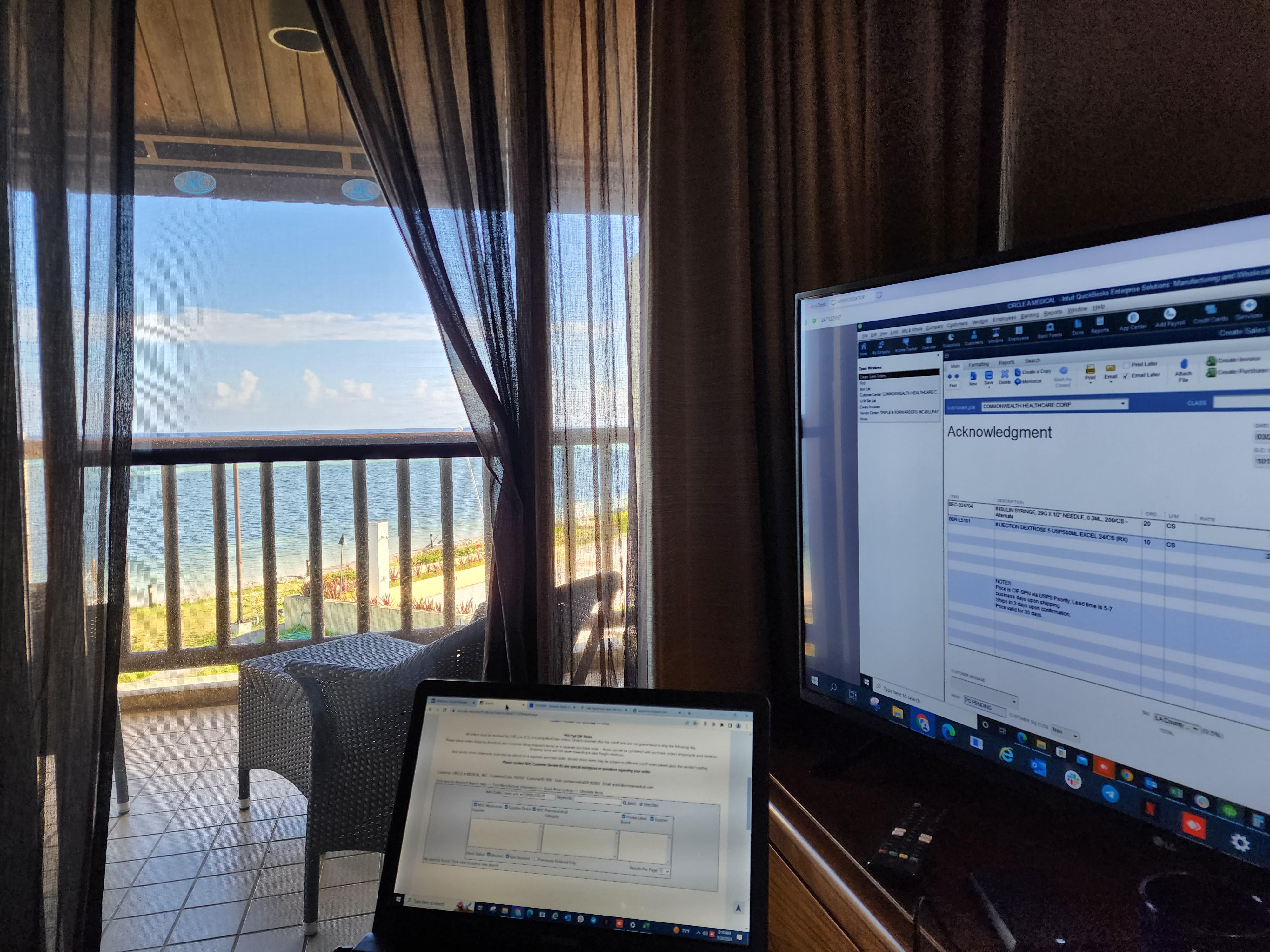 a view to stay and work