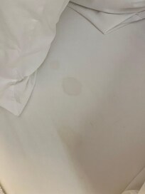 Spots on first set of sheets
