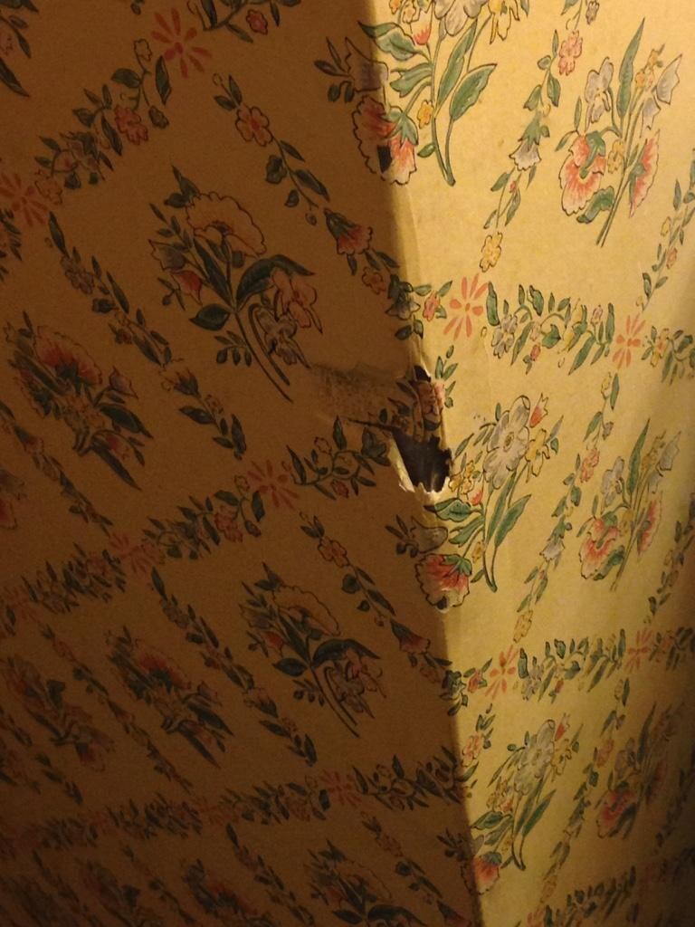Damaged wall