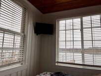 This is the view from the main bed.