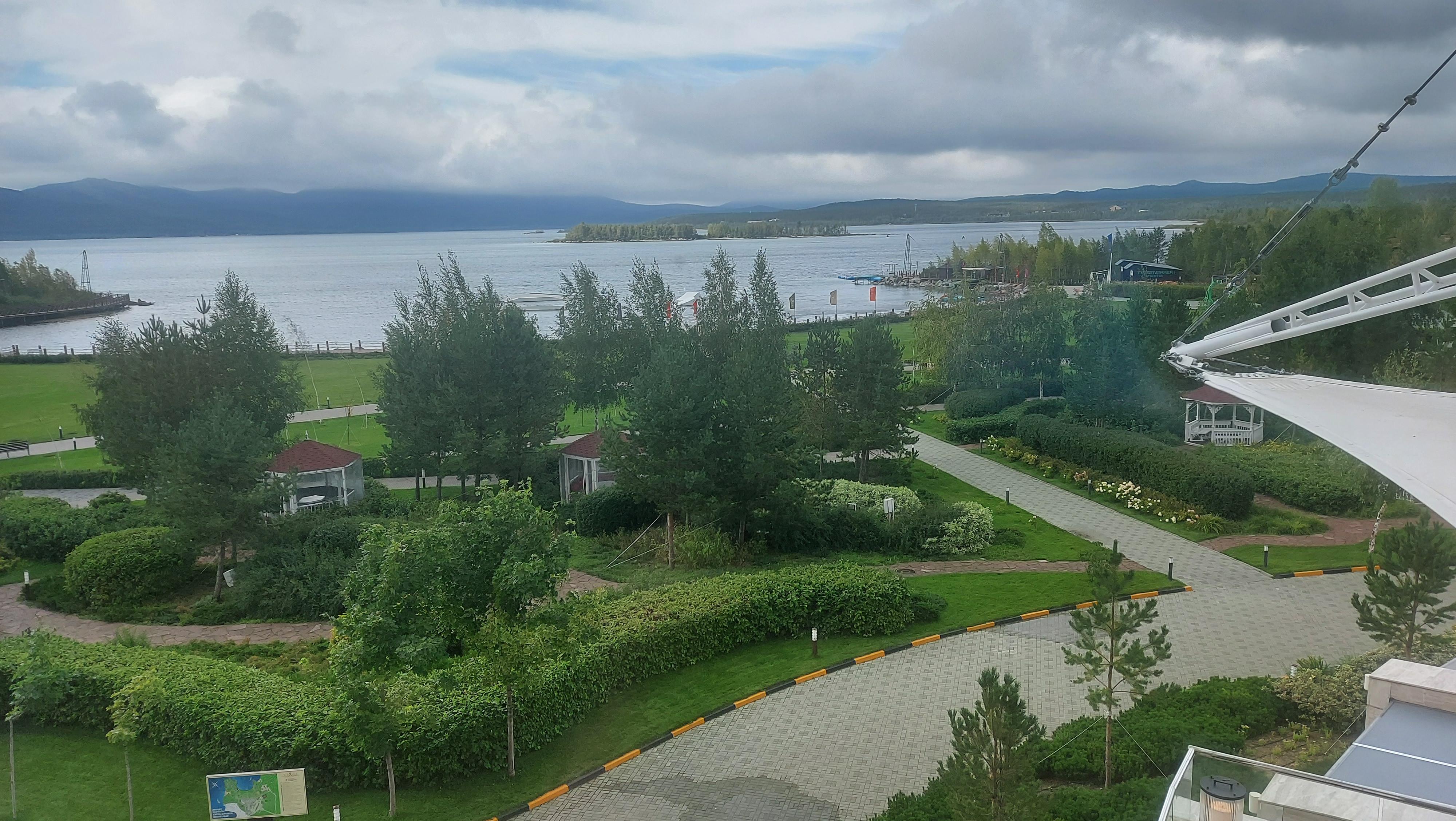 View of lake from my room