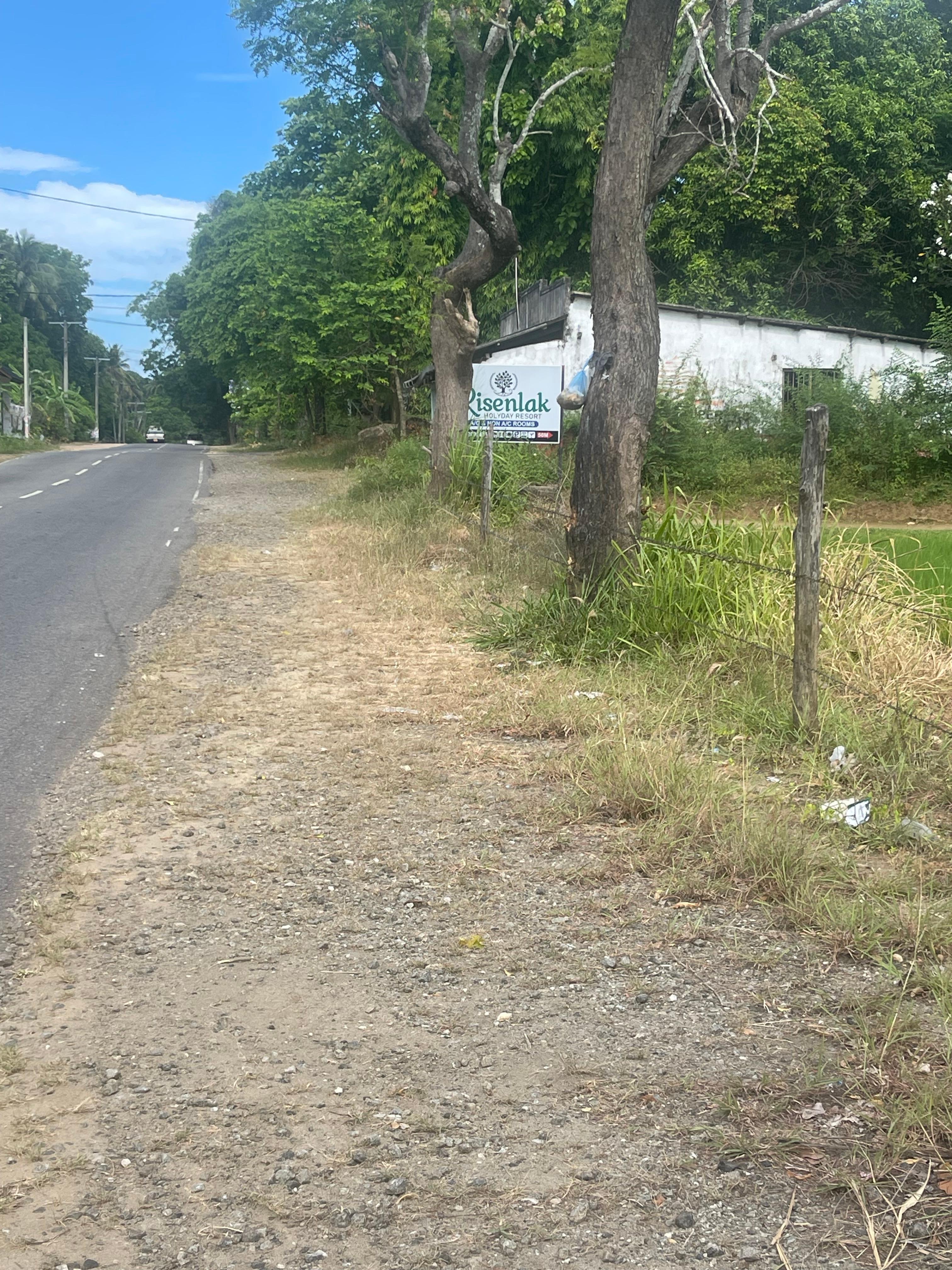 The sign on the main road 