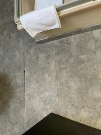 Water damage on the floor