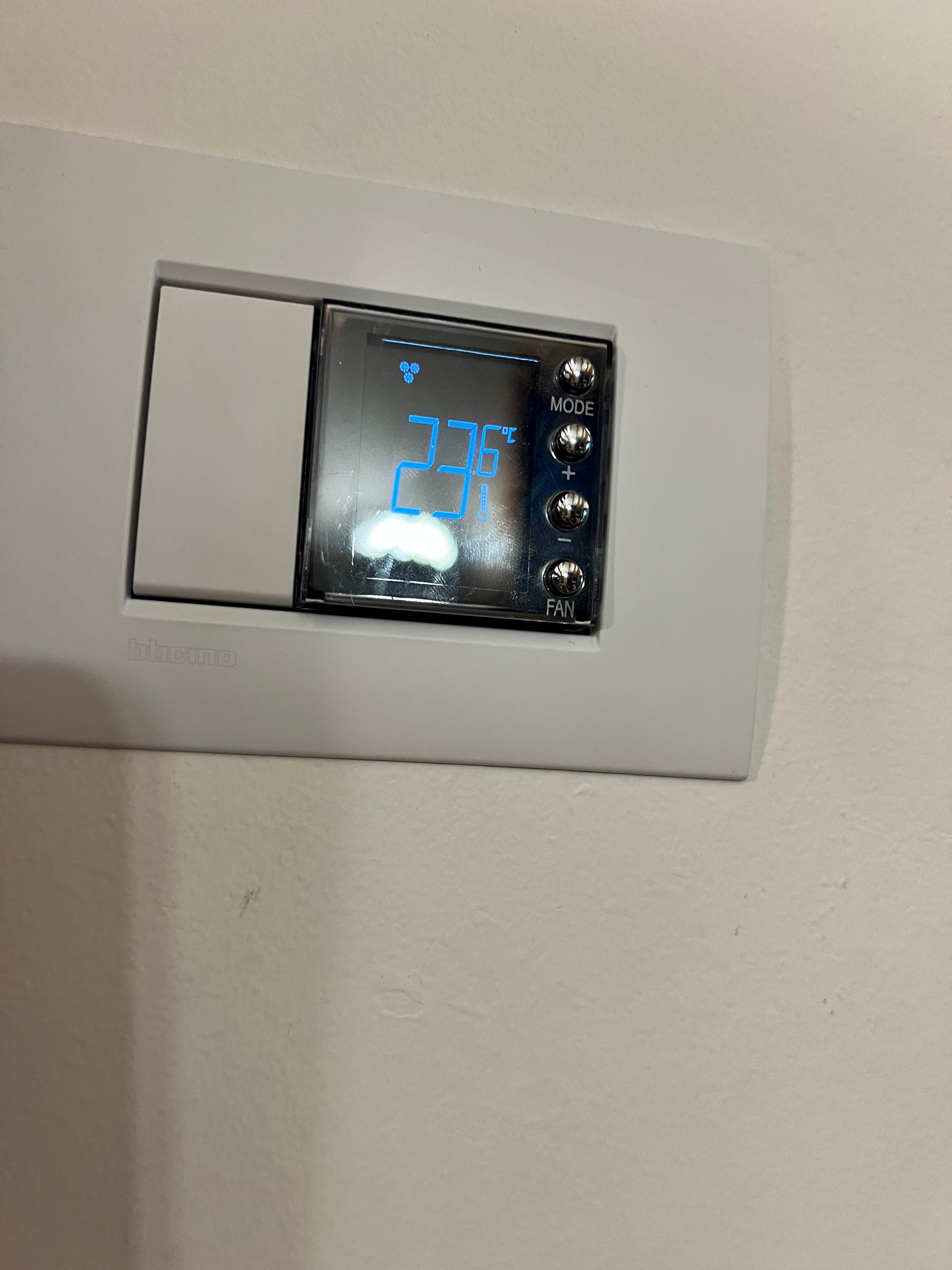 Broken ac never fixed, this is at nighttime with doors open