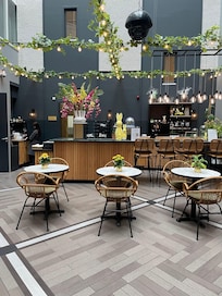 Tea coffee and breakfast area also suitable for kids