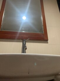 Not well cleaned bathroom, one of many examples.