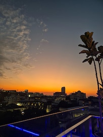 View from the rooftop bar next door